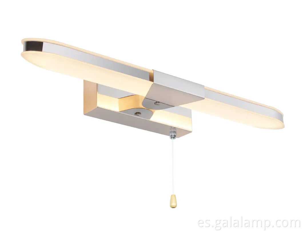 Farto del espejo de relleno LED, interruptor de la cremallera, luz de relleno